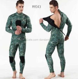 3mm SCR Neoprene Spearfishing Wetsuit underwater hunting Spear fishing stretch camo wetsuits Men long sleeve full body suit for surfing diving swimming Snorkelling