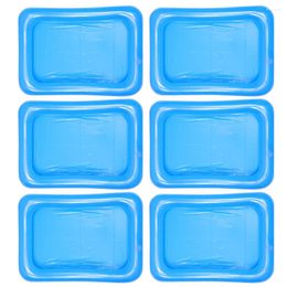 Plates 6Pcs Serving Bar Coolers For Parties Tray Containers Drinks Buffet Server Indoor Outdoor Party