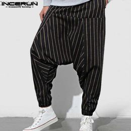 Men's Pants 2023 Fashion Men's Striped Pants Brushed Street Clothing Casual Loose Pants Men's Jogger S-5XL 7 Z230721