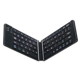 Foldable Bluetooth Keyboard Ultra Slim Foldable BT Keyboard Rechargeable Pocket Sized Keyboard for All iOS Android Windows smart 284M