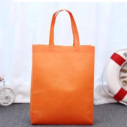 Storage Bags Women Men Reusable Shopping Bag Solid Colour Simple Large Folding Tote Grocery Convenient Travelling Handbags