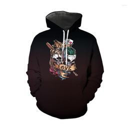 Men's Hoodies 2023 Skull Hoodie Men's Boy Hoody Ms. Girl Sweatshirt Full Print 3D Fire And Hip Hop Street Wearing Pullover Top