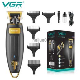 Clippers Trimmers VGR Hair Trimmer Professional Trimmer Rechargeable Beard Trimmer Cordless Electric TBlade Gold Zero Cutting hine V192 x0728