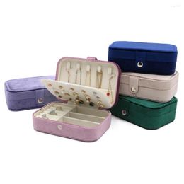 Jewellery Pouches Velvet Organiser Large Capacity Display Case Boxes Travel Ring Box Necklace Storage Casket Women Girls