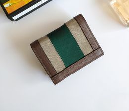 Luxurys designer wallets mens women Ophidia cion purses fashionable marmont short card holders high-quality double letter clutch bags 155H