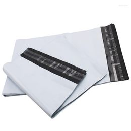 Storage Bags Pouch Envelope Plastic Poly Seal Bag White Adhesive Self Courier 10pcs Mailing