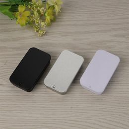 60x34x11mm sliding tin box mint tin box lip balm packing box with food grade coating rectangle tin100pcs lot258z