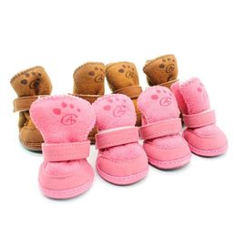 Dog Apparel Brand Winter Puppy Shoes Outdoor For Dogs Dachshund Warm Boots Optional Cotton Cats Booties288O