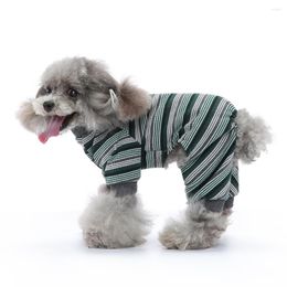 Dog Apparel Pajamas Winter Clothes Dot Print Warm Jumpsuits Coat For Small Dogs Puppy Christmas Chihuahua Pomeranian Nightshirt Pant