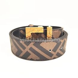 Fashion 2023 New Belt Men Width 4.0cm Printed belt Designer Belts women Large metal buckle Letter Waistband Cintura Ceintures F printing Belt For Women Belt