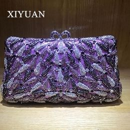 Evening Bags Women green purple Crystal Handbags Purse Bridal Wedding Party Day Clutches cocktail Prom banquet evening bags clutch purse red 230720