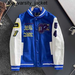 New 2023 Mens Jacket Brand L Vintage Bomber Coats fashion brand Letter Embroidery Autumn Men Baseball Jackets Loose Varsity Letterman Jacket