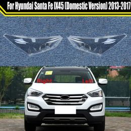 Car Headlight Cover For Hyundai Santa Fe IX45 (Domestic Version) 2013 2014 2015 Lampshade Lamp Glass Lens Shell Auto Light Caps