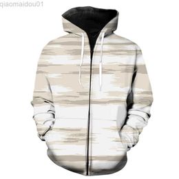 Men's Hoodies Sweatshirts French Style Stripe Men's Zipper Hoodie Casual Fashion Sweatshirts Cool 3D Printed Teens Tops 2022 Hot Sale Funny Long Sleeve L230721