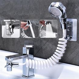 Faucet External Shower Head Philtre Hand Toilet Faucet Flexible Suit Portable Wash Hair House Kitchen Sink Faucet Water Saving 2103235Z