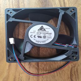 For Delta Electronics EFB1324SHE 4C58 DC 24V 1 38A 3-wire 127x127x38mm Server Cooling Fan2358