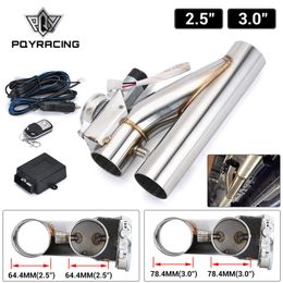 PQY - 2 5 3 Stainless Steel Headers Y Pipe Electric Exhaust CutOut Cut Out Kit For 2 5inch or 3inch Exhaust Pipe PQY222q