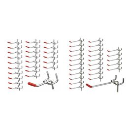 50 Pcs Peg Board Hooks Wall Shelf Tool Hangers Organiser Storage Display Hardware Tools Slat Wall Home Retail Display Shop Peg H199F