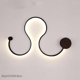 Wall Lamp Post-modern LED Snake Light Simple Creative Living Room Bedroom Sconce Background Lights Wandlamp Fixtures