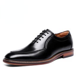 Italian Formal Shoes for Man Luxury Genuine Leather 2023 Designer Handmade Fashion New Elegant Man Wedding Social Shoes Size 47