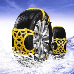 AUMOHALL 6PCS TPU Tyres Snow Chains Universal Anti-skid Chains for Car Truck Off Road244Y