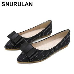 Dress Shoes SNURULAN 2020 Bow Women Flat Platform Loafers Lazy Shoes Ladies Canvas Fashion Lattice Slip On Breathable Casual Boat Shoes L230721