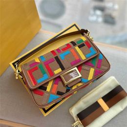 Fashionable Evening Bags luxury bag shoulder luxurys handbags tote women crossbody bags designer handbag womens Embroidery Colourful letters cross body