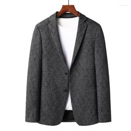 Men's Suits Suit Jacket For Men Autumn Winter Thick Diamond Style Single Breasted Casual Blazers High Quality Size M-4XL