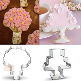 Baking Moulds 1pcs Patisserie Reposteria Bakeware Wedding Cake Flower Cookie Cutter Fondant Decor Tool Cupcake Topper Biscuit Pastry Shop