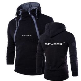 Men's Hoodies Sweatshirts SpaceX Space X 2021 Men's New Men's Printing Double Zipper Design Casual Autumn And Winter Fashionable Sports Hoodies Tops x0720