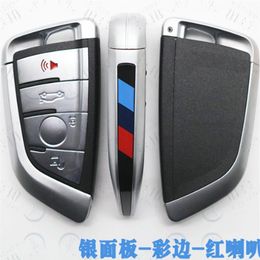 4 Button Smart Card Car Key Shell Case For BMW 1 2 7 Series X1 X5 X6 X5M X6M F Class Remote Key Fob Cover Insert Blade230c