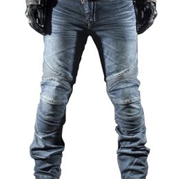 New Arrivalmotorbike Racing Mtb Bike Jeans Motorcycle Men's Casual Cowboy Pants with Pads185Y