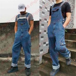 Jeans For Men Men's Overalls Jumpsuit Large Size Strap Straight Pants Blue Jeans More Sizes 30-48 501347u