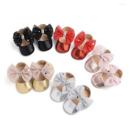First Walkers Fashion Baby Sandals Bow Girls Non-slip Princess Shoes Toddler Slippers Kids 0-18 M