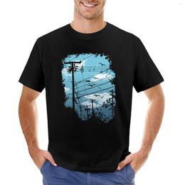 Men's Tank Tops Electric Music City T-Shirt Summer Short Sleeve Tee Men