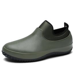 Slippers Men Slip On Resistant Oil-proof Kitchen Shoes Chef Multifunctional Restaurant Garden Waterproof Safety Work Shoes 230720