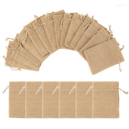 Jewellery Pouches 634D 20PCS Linen Drawstring Bags Jute Burlap Storage Handy Sized Gift Pouch Vintage Party For Arts And Crafts