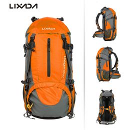 Golf Bags Lixada 50L Water Resistant Outdoor Sport Hiking Camping Travel Backpack Pack Mountaineering Climbing Backpacking Trekking Bag 230721