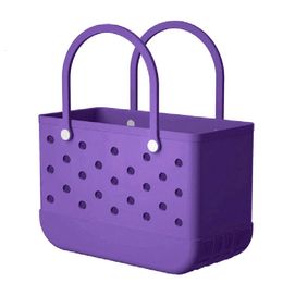 Evening Bags Large Beach Bag Summer EVA Basket WomenBeach Tote With Holes Breathable Pouch Shopping Storage Basket Sports Pet Handbag 230720