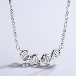 Chains VENTFILLE 925 Sterling Silver DNA ed Spiral Necklace For Women Personality Trendy Party Gifts Jewellery 2021 Drop277Q