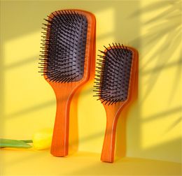 Hot Sale Top AVDA Wooden Large Paddle Brush Brosse Club Massage Hair Brush Comb Prevent Trichomadesis Hair SAC Massager JL1653