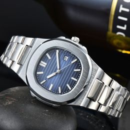 Patex Phiaapxx Nautilus Series Watch for Men Business Casual Fashion Versatile Stainless Steel Super Luminous Mechanical Watch reloj hombre