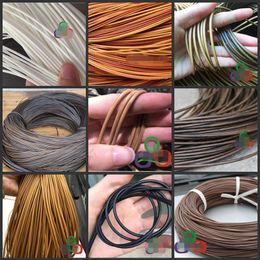 500G 3mm diameter coffee imitation round synthetic rattan weaving raw material plastic rattan for knit and repair chair table 2441