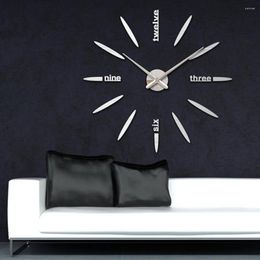 Wall Clocks Fashion Clock Smooth Durable Mirror Proces S 3D DIY Needle 1 Set