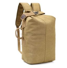 large capacity waterproof canvas backpack Tote bag Vintage Tactical Military Rucksacks school colleage day packs Outdoor camping Travelling duffel bags