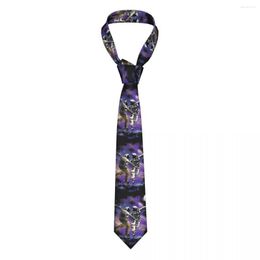 Bow Ties La Space Astronaut Men Women Necktie Fashion Polyester 8 Cm Wide Lover Neck For Accessories Gravatas Wedding