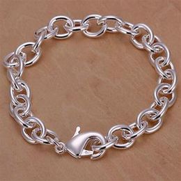 Tradition Chain High quality Top 925 Silver Noble fashion charm Bracelet Jewelry315N
