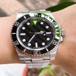 Mens Watches Rollexs factory 114060 mens watch Sub Date ETA 2836 movement Sapphire Glass 40mm Mechanical Automatic watch Ceramic Bezel Dial Lumino306j X