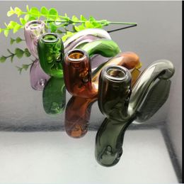 Top round belly and bottom four-claw silent Philtre cigarette kettle Glass Bongs Glass Smoking Pipe Water Pipes Oil Rig Glass Bowl