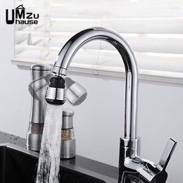 Kitchen Faucets 360° Rotating Extension Taps Universal Nozzle Adapter With Philtre Aerators Bathroom Rotary Bubbler Flexible Part
